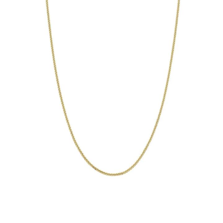 Image of Necklaces. Product name - 45cm Wheat Chain in 9kt Yellow Gold in colour by brand - Bevilles