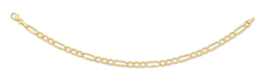 Image of Bracelets. Productname: 9kt Yellow Gold Silver Infused Bracelet in Gold colour by brand - Bevilles