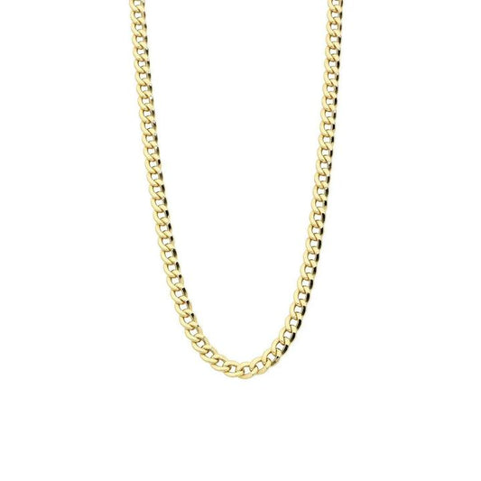 Image of Necklaces. Productname: 9kt Yellow Gold 50cm Open Curb Chain Necklace in Gold colour by brand - Bevilles
