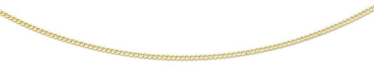 Image of Necklaces. Productname: 9kt Yellow Gold Open Curb Necklace 60cm in Gold colour by brand - Bevilles