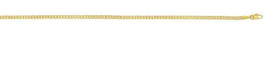 Image of Necklaces. Productname: 60 Gauge Curb 9kt Yellow Gold Necklace 55cm in Gold colour by brand - Bevilles