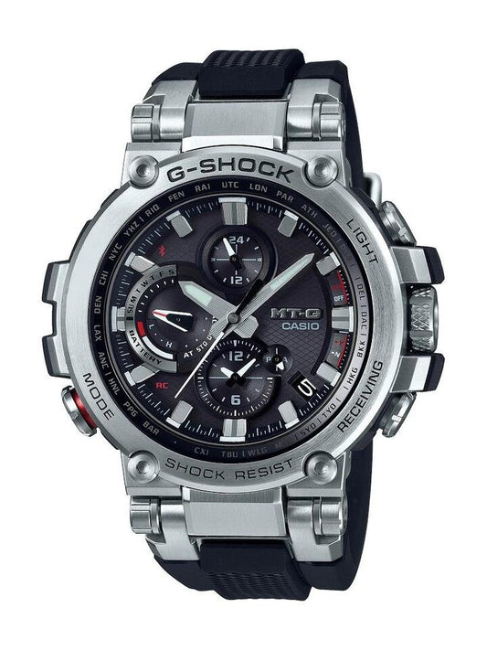 Image of Watches. Productname: Casio GShock MT-G Smart Phone BT Solar World Time Model MTGB1000-1A in Watch colour by brand - Casio