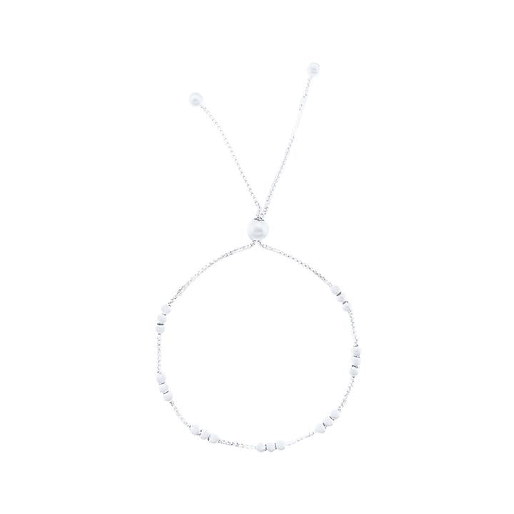 Image of Bracelets. Productname: 25.5cm Adjustable Sterling Silver Bolo Bracelet in Silver colour by brand - Bevilles