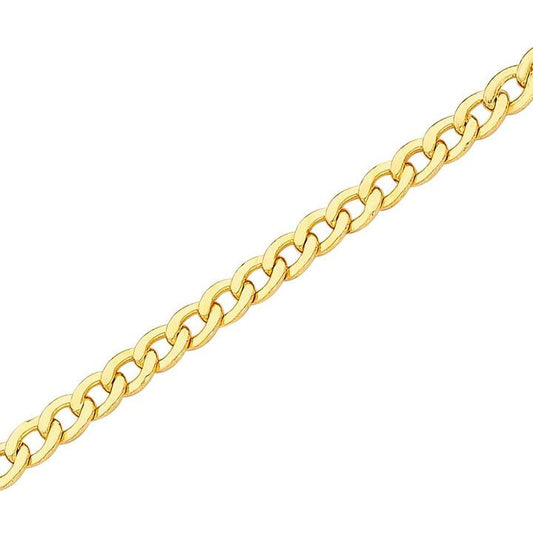Image of Necklaces. Productname: 9kt Yellow Silver Infused 55cm Necklace in Gold colour by brand - Bevilles