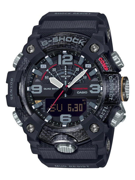 Image of Watches. Product name - CASIO G-Shock MASTER OF G MUDMASTER BLACK FACE CASE DIG ANA in colour by brand - Casio