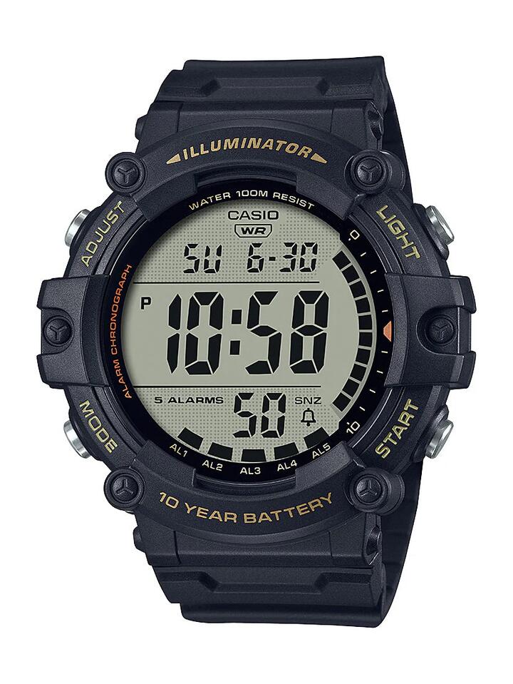 Image of Watches. Productname: Casio Black Watch AE1500WHX-1A in Watch colour by brand - Casio