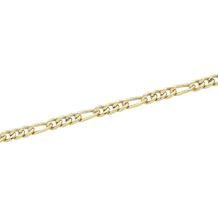 Image of Necklaces. Product name - 9kt Yellow Gold Bonded Figaro Chain Necklace 60cm in colour by brand - Bevilles