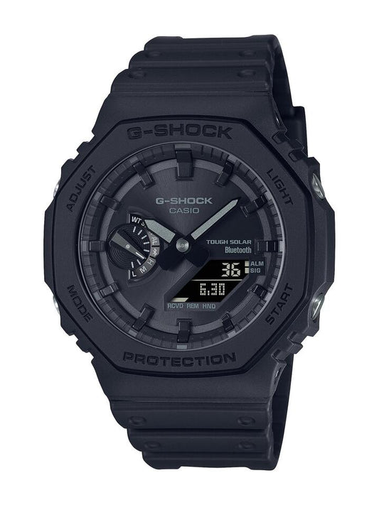 Image of Watches. Productname: Casio G Shock Black Watch GA2100-1A1 in Watch colour by brand - Casio