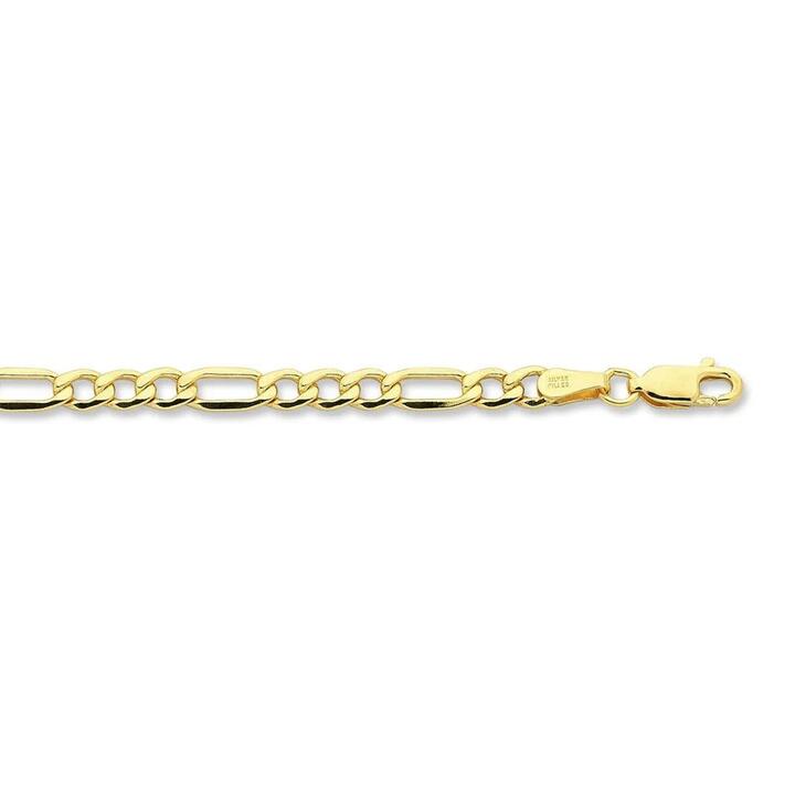 Image of Charms. Product name - 60cm Flat Figaro in 9kt Yellow Bonded Gold in colour by brand - Bevilles