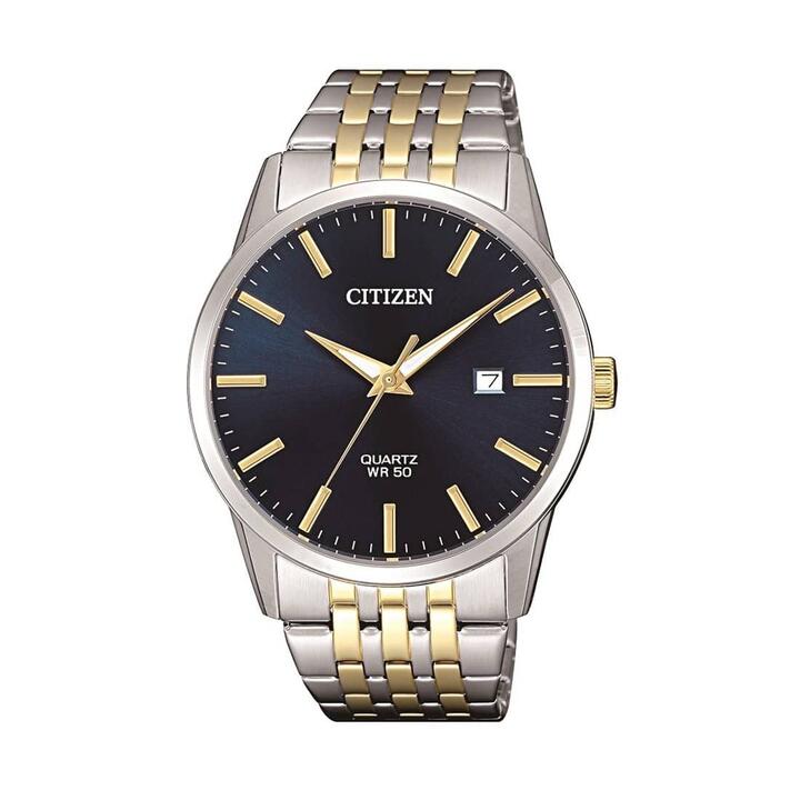 Image of Watches. Productname: Citizen Men's Blue Dial Two Tone Watch Model BI5006-81L in Watch colour by brand - Citizen