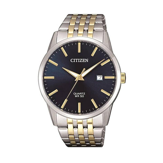 Image of Watches. Productname: Citizen Men's Blue Dial Two Tone Watch Model BI5006-81L in Watch colour by brand - Citizen