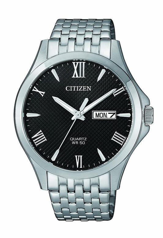 Image of Watches. Productname: Citizen Black Silver Watch BF2020-51E in Watch colour by brand - Citizen