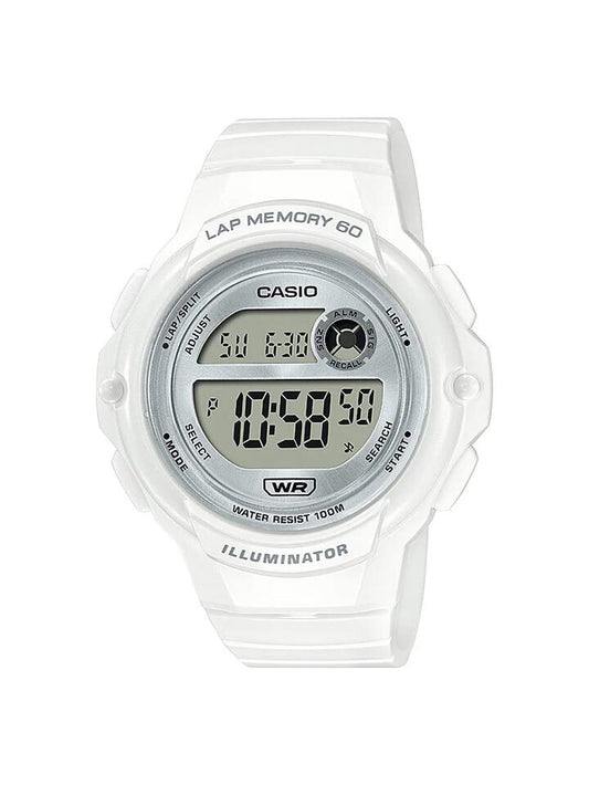 Image of Watches. Productname: Casio White Watch LWS-1200H-7A1V in Watch colour by brand - Casio