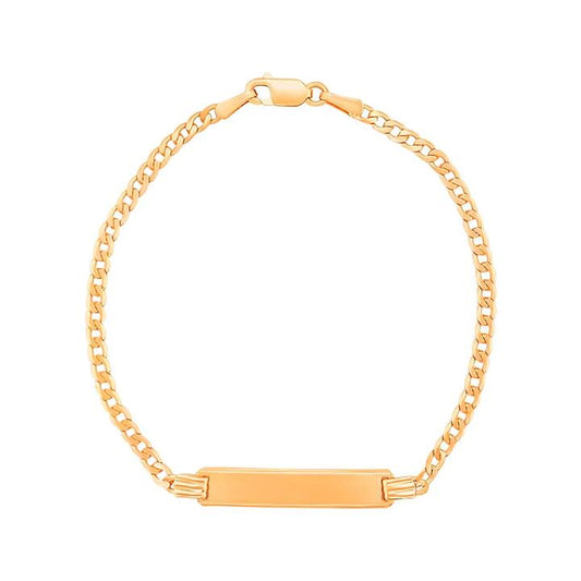 Image of Bracelets. Productname: Children's 9kt Yellow Gold ID Bracelet in Gold colour by brand - Bevilles