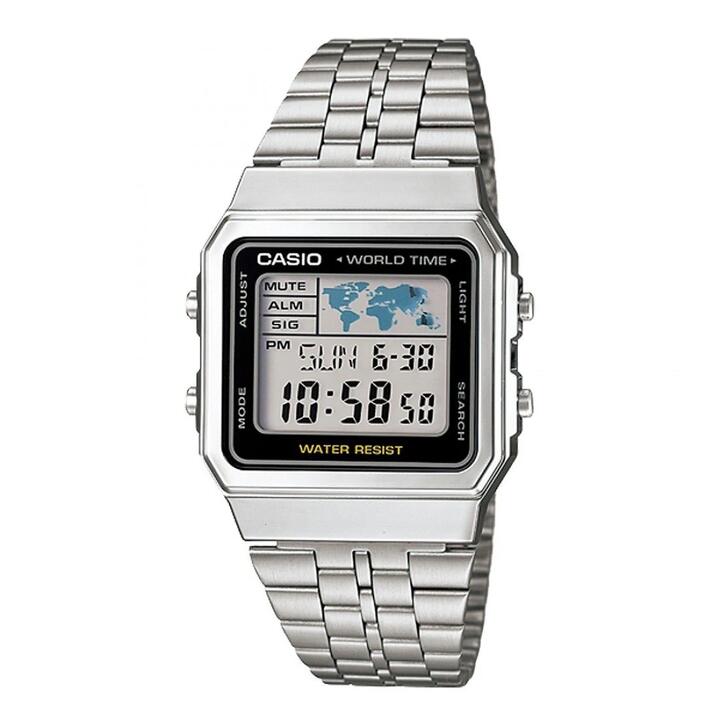 Image of Watches. Productname: Casio Vintage Series Digital Watch A500WA-1DF in Watch colour by brand - Casio