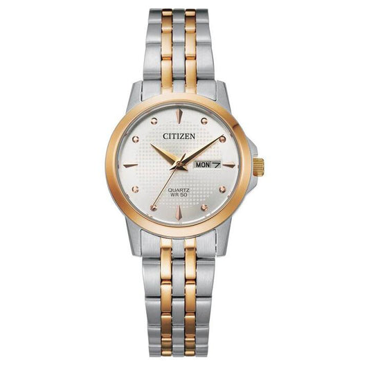 Image of Watches. Product name - Citizen Women's Two-Tone Watch EQ0605-53A in colour by brand - Citizen