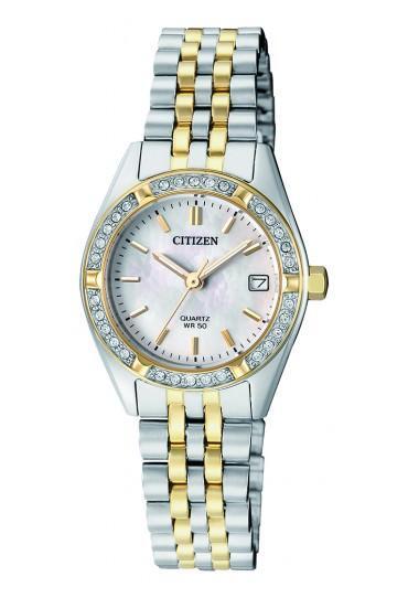 Image of Watches. Productname: Citizen Ladies Stone Set Watch EU6064-54D in Watch colour by brand - Citizen