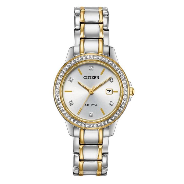 Image of Watches. Productname: Citizen Eco Drive Swarovski Crystal Watch FE1174-50A in Watch colour by brand - Citizen