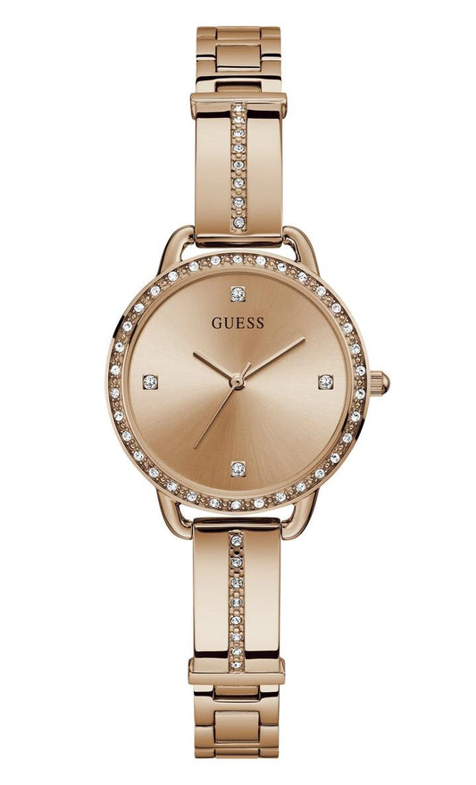 Image of Watches. Productname: Guess Bellini Rose Gold Tone Stainless Steel Watch GW0022L3 in Watch colour by brand - Guess