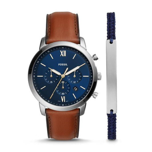 Image of Watches. Productname: Fossil Neutra Brown Chronograph Watch in Watch colour by brand - Fossil