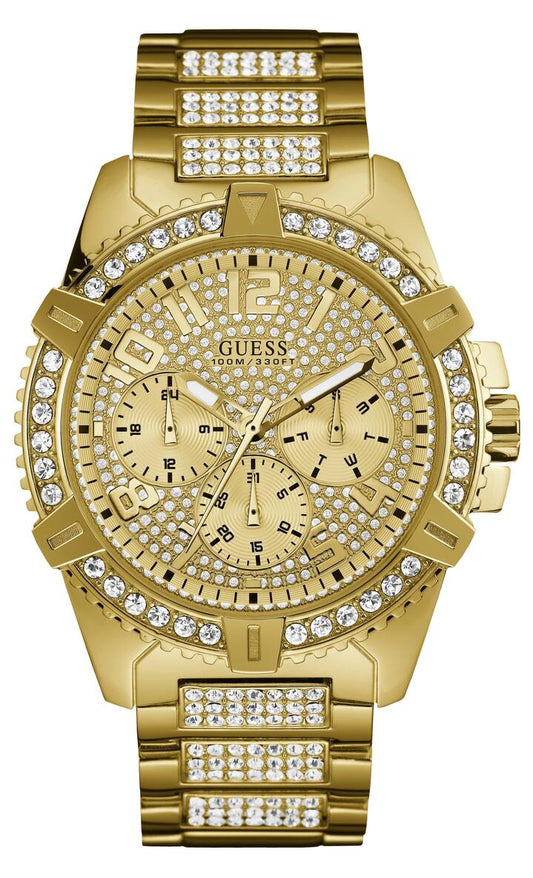 Image of Watches. Productname: Guess Frontier Crystal Gold Watch W0799G2 in Watch colour by brand - Guess