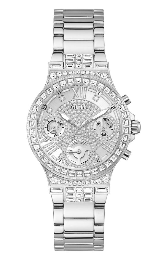 Image of Watches. Productname: Guess Moonlight Silver Watch GW0320L1 in Watch colour by brand - Guess