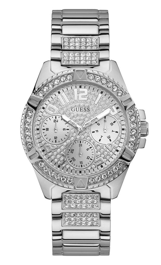 Image of Watches. Productname: Guess Lady Frontier Silver Crystal Watch W1156L1 in Watch colour by brand - Guess
