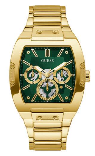 Image of Watches. Productname: Guess Phoenix Two Tone and Green Men's Watch GW0456G3 in Watch colour by brand - Guess