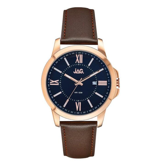 Image of Watches. Productname: JAG Men's Xavier Leather Band Watch J2155 in Watch colour by brand - JAG