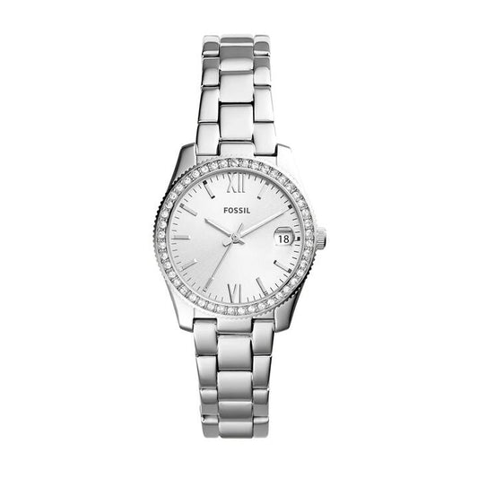 Image of Watches. Productname: Fossil Ladies Scarlette Silver Stone Watch ES4317 in Watch colour by brand - Fossil
