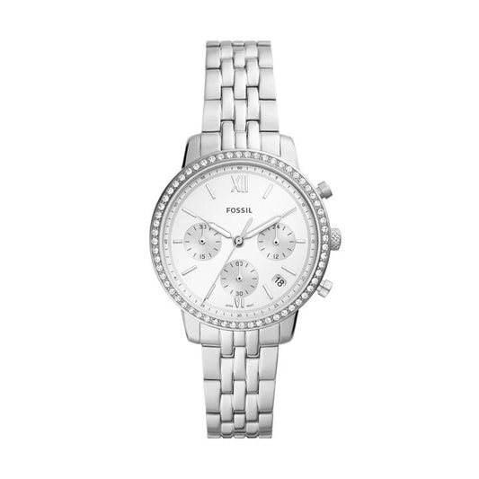 Image of Watches. Productname: Fossil Neutra Silver Women's Watch ES5217 in Watch colour by brand - Fossil