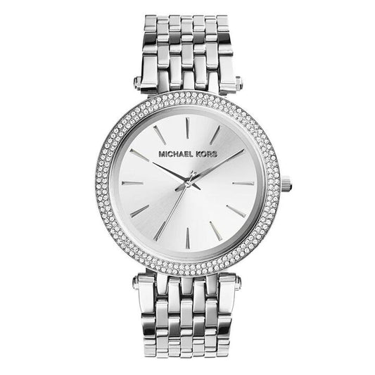 Image of Watches. Productname: Michael Kors Darci Ladies Silver Watch MK3190 in Watch colour by brand - Michael Kors