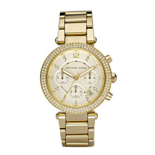 Image of Watches. Productname: Michael Kors Parker Gold Watch MK5354 in Watch colour by brand - Michael Kors