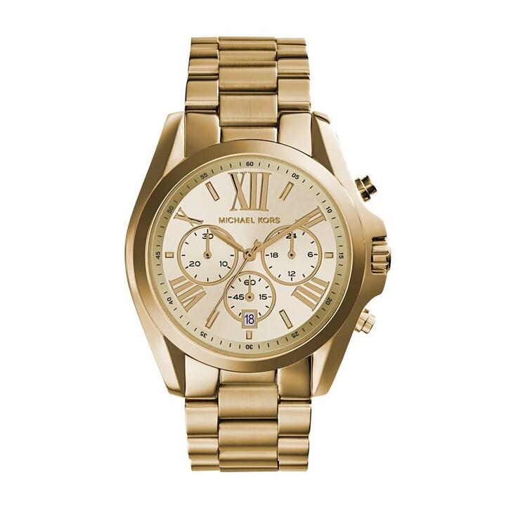 Image of Watches. Productname: Michael Kors Bradshaw Chrono Gold Band Model MK5605 in Watch colour by brand - Michael Kors