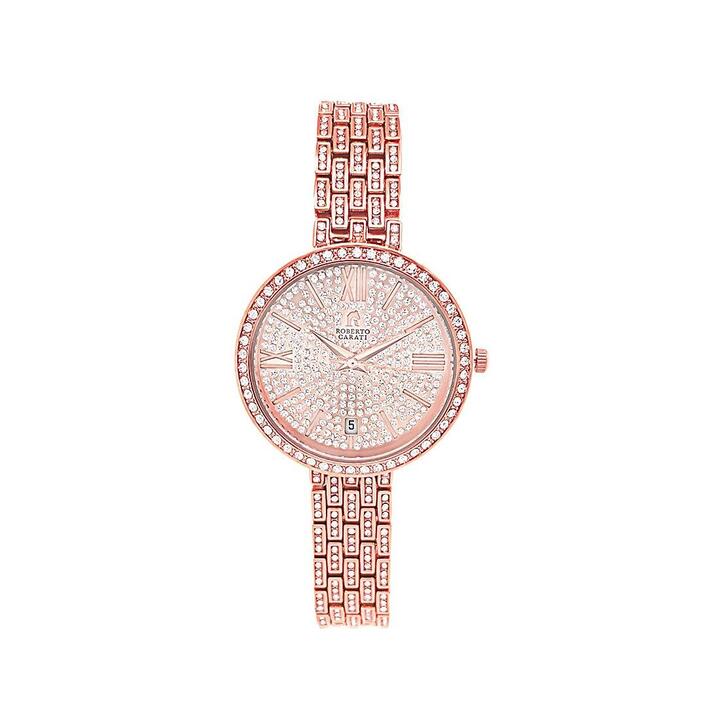 Image of Watches. Productname: Roberto Carati Crystal Belle Rose Gold Watch M9611-V3 in Watch colour by brand - Roberto Carati