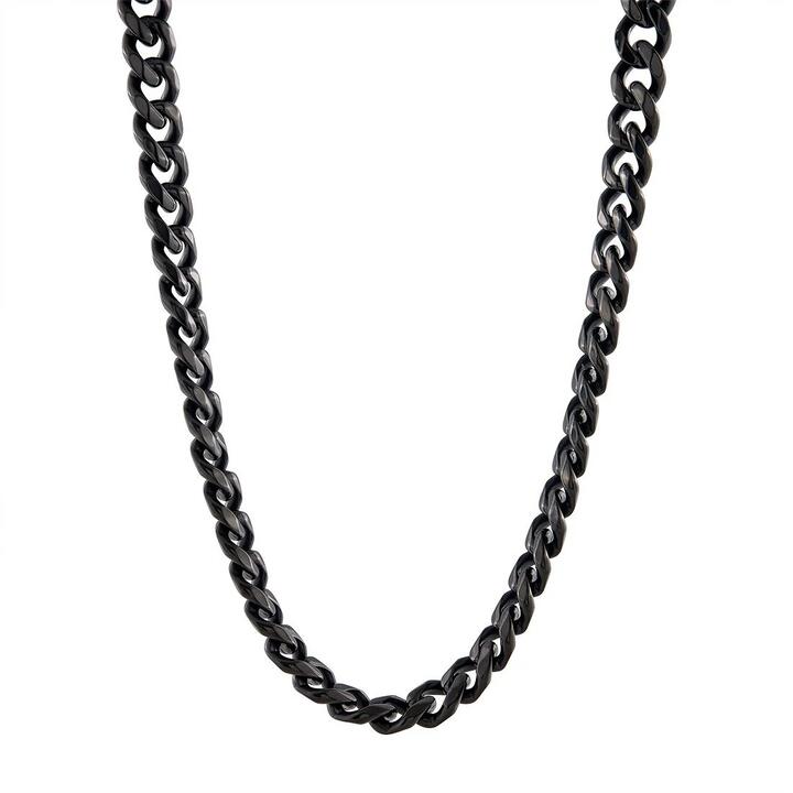 Image of Necklaces. Product name - 55cm Chunky Curb Chain Necklace in Stainless Steel in colour by brand - Bevilles