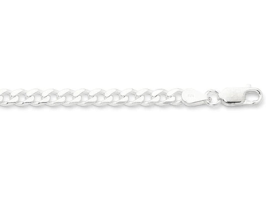 Image of Necklaces. Productname: Sterling Silver 50cm Curb Necklace in Silver colour by brand - Bevilles