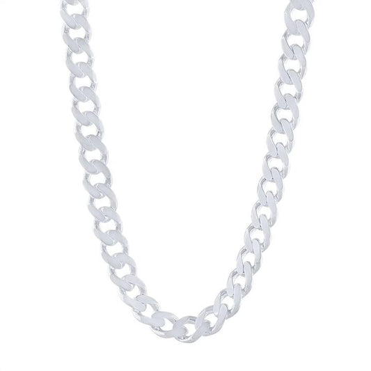 Image of Necklaces. Productname: Sterling Silver Large Curb Chain Necklace 60cm in Silver colour by brand - Bevilles
