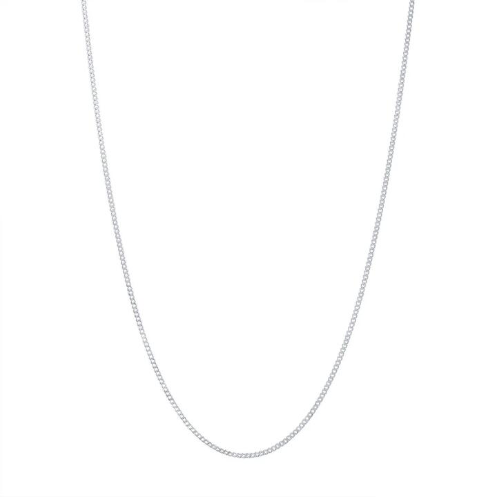 Image of Necklaces. Productname: 60cm 1mm-1.5mm Width Curb Chain Necklace in Sterling Silver in Silver colour by brand - Bevilles