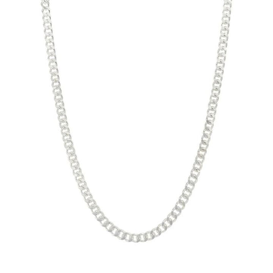 Image of Necklaces. Productname: Sterling Silver Curb Chain Necklace 50cm in Silver colour by brand - Bevilles