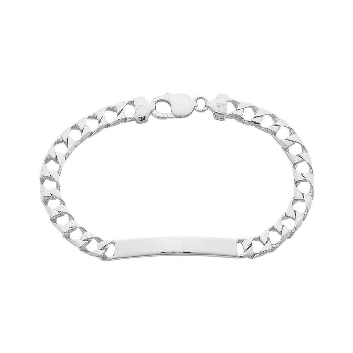 Image of Bracelets. Productname: Sterling Silver Men's 22cm ID Bracelet in Silver colour by brand - Bevilles