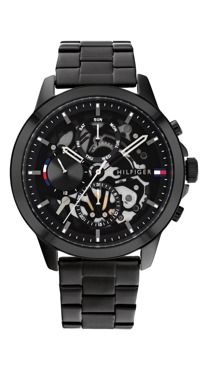 Image of Watches. Productname: Tommy Hilfiger Henry Black Men's Watch 1710478 in Watch colour by brand - Tommy Hilfiger