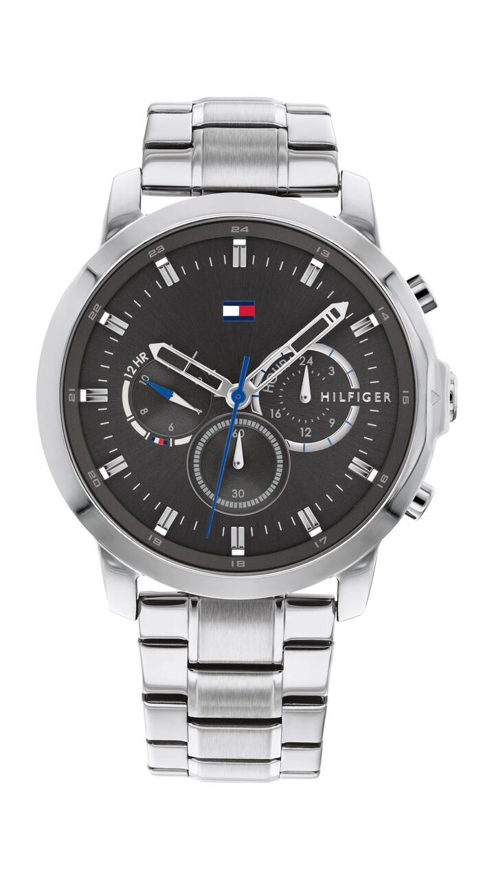 Image of Watches. Productname: Tommy Hilfiger Jameson Grey Face Watch 1791794 in Watch colour by brand - Tommy Hilfiger