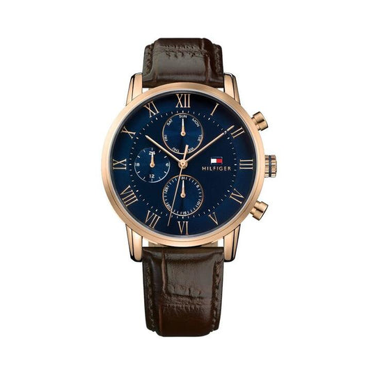 Image of Watches. Product name - Tommy Hilfiger Men's Rose Gold Tone Watch 1791399 in colour by brand - Tommy Hilfiger
