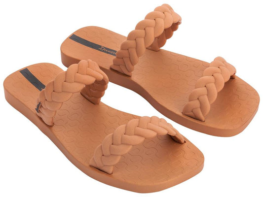 Image of Sandals. Product name - Fever Slide Women's Ipanema BROWN GRENDENE in Brown colour by brand - IPANEMA
