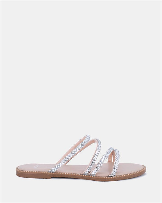 Image of Sandals. Product name - Starry Women's Thongs Nude Novo Thongs in Nude colour by brand - NOVO