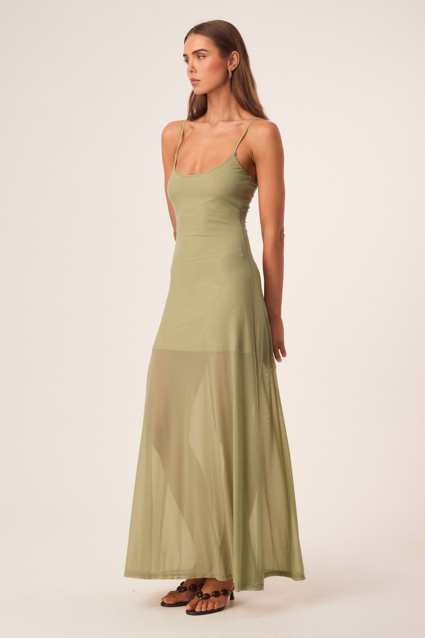 SNDYS ALESSANDRA MAXI DRESS (Khaki)