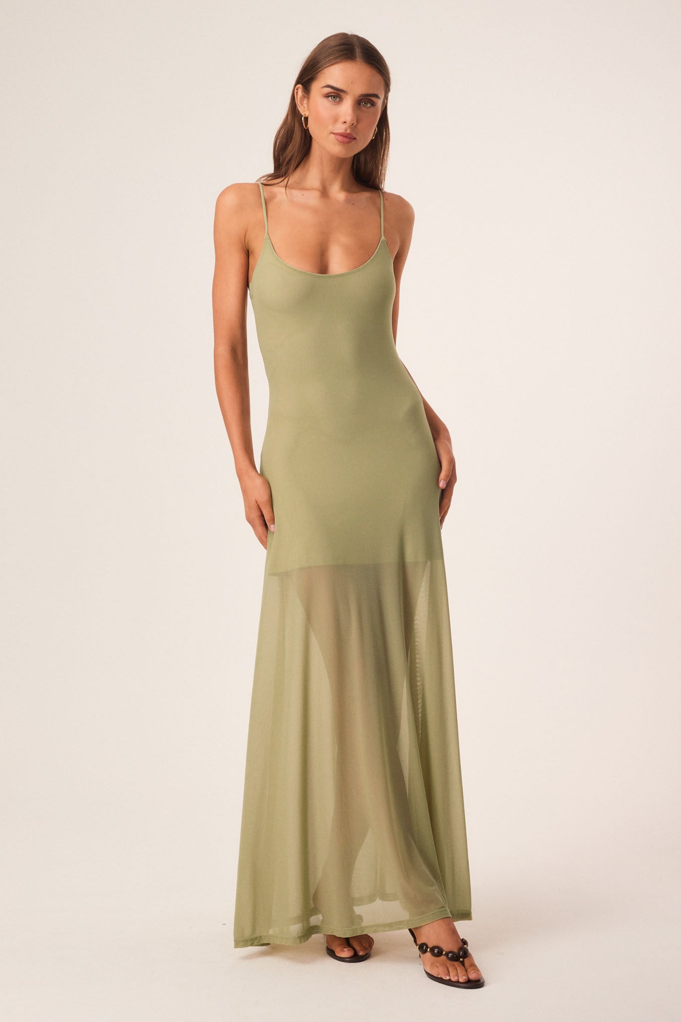 SNDYS ALESSANDRA MAXI DRESS (Khaki)