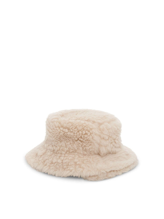 SACAI Double Brim Faux Shearling (Off White)