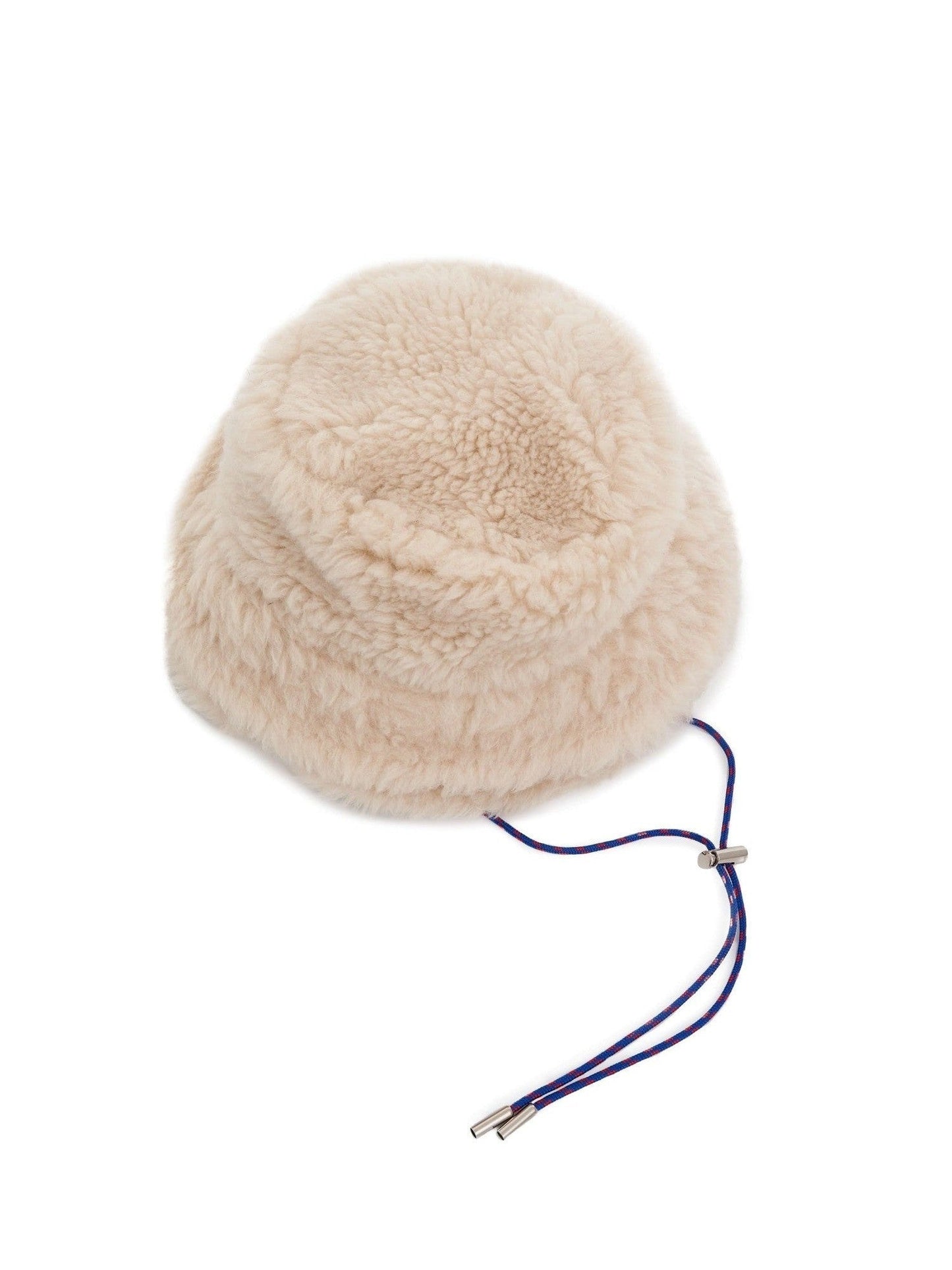 SACAI Double Brim Faux Shearling (White)